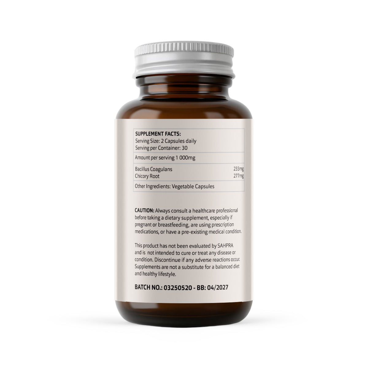 Bedouin Botanicals Gut Balance – Pre & Probiotic Wellness 500mg Vegetable Capsules