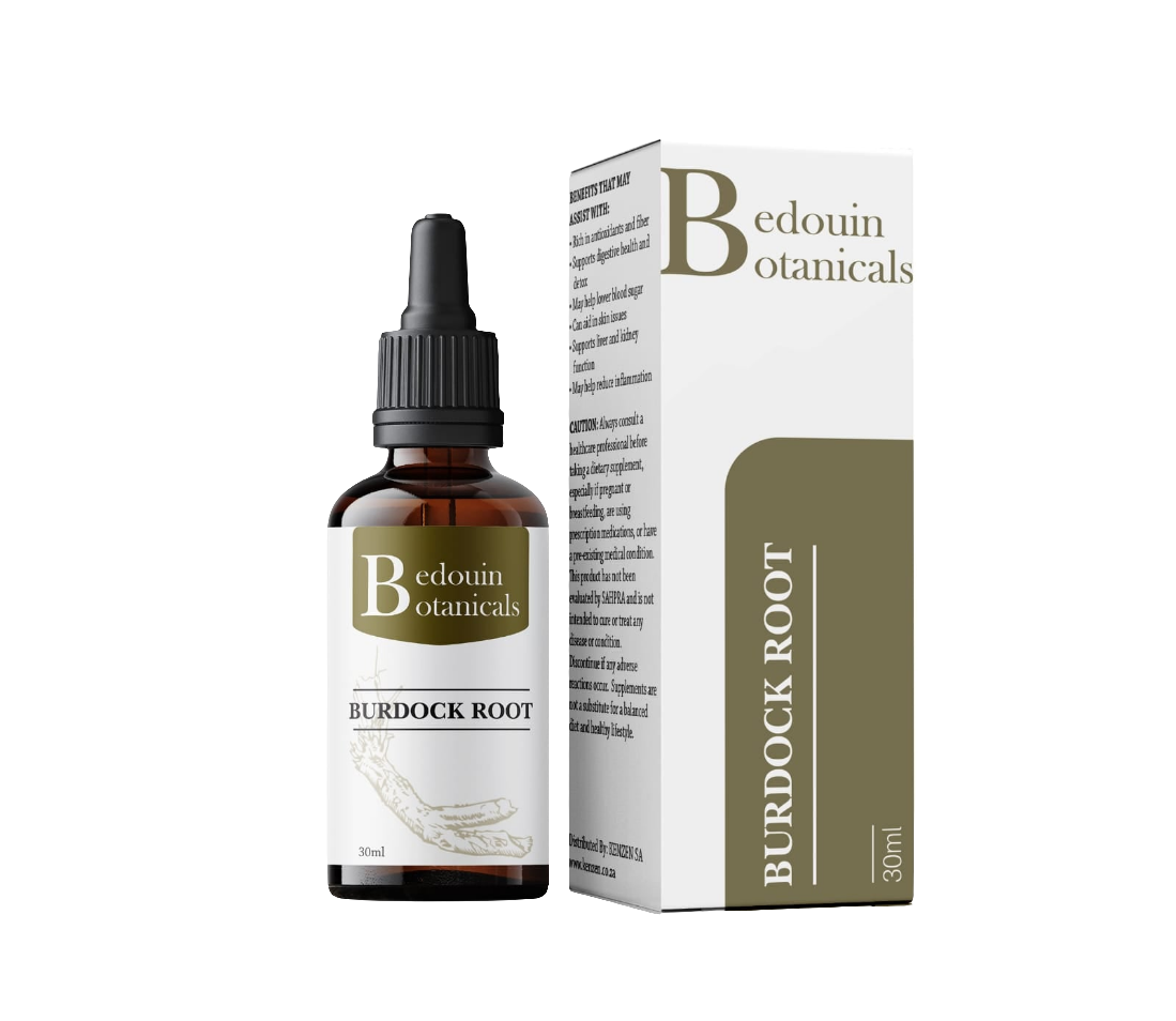 Bedouin Botanicals Burdock Root Tincture – 1:10 Alcohol-Based Extract