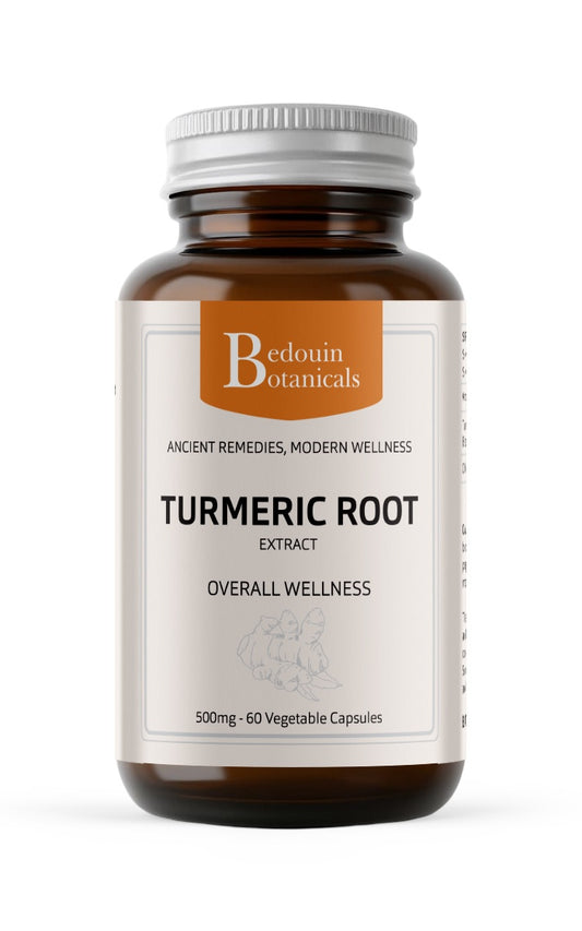 Bedouin Botanicals Turmeric Extract with Black Pepper Extract – 500mg Vegetable Capsules