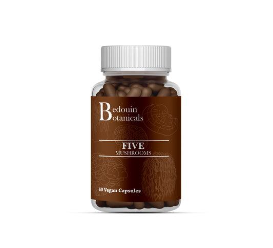 5 Mushroom Extract | Nootropic, Cognitive & Immunity | Bedouin Botanicals