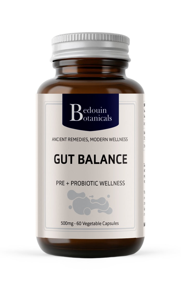 Bedouin Botanicals Gut Balance – Pre & Probiotic Wellness 500mg Vegetable Capsules