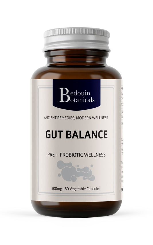 Bedouin Botanicals Gut Balance – Pre & Probiotic Wellness 500mg Vegetable Capsules