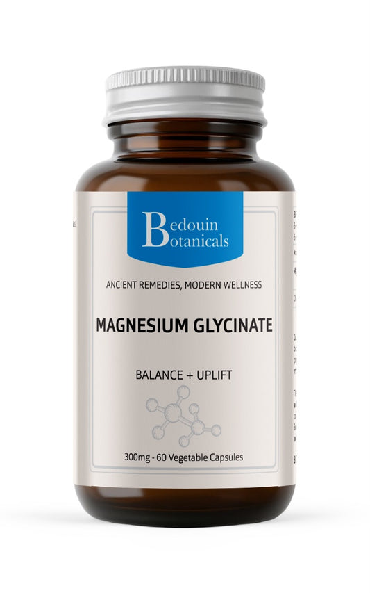 Bedouin Botanicals Magnesium Glycinate – 300mg Vegan Capsules
