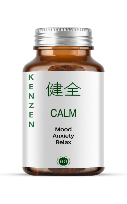 Kenzen Calm – Magnesium Glycinate, L-Theanine & Ashwagandha (5% Withanolides)