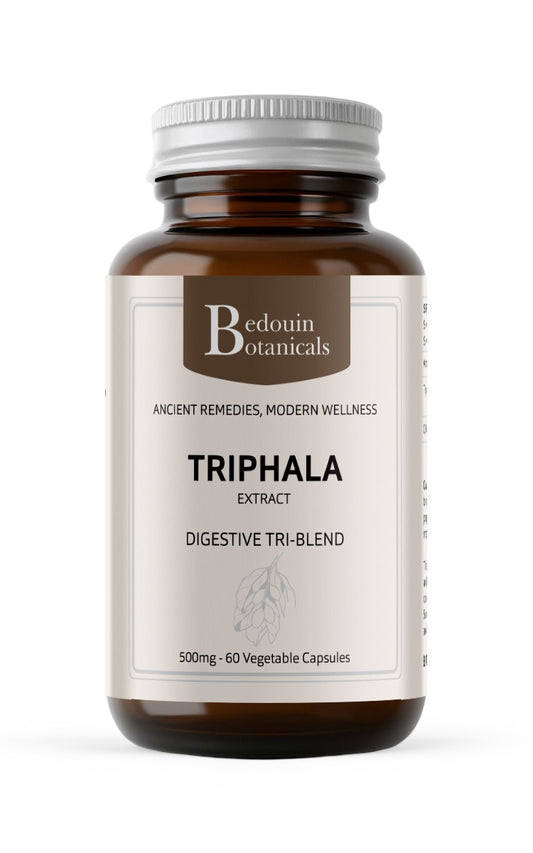 Bedouin Botanicals Triphala Extract – 500mg Vegetable Capsules