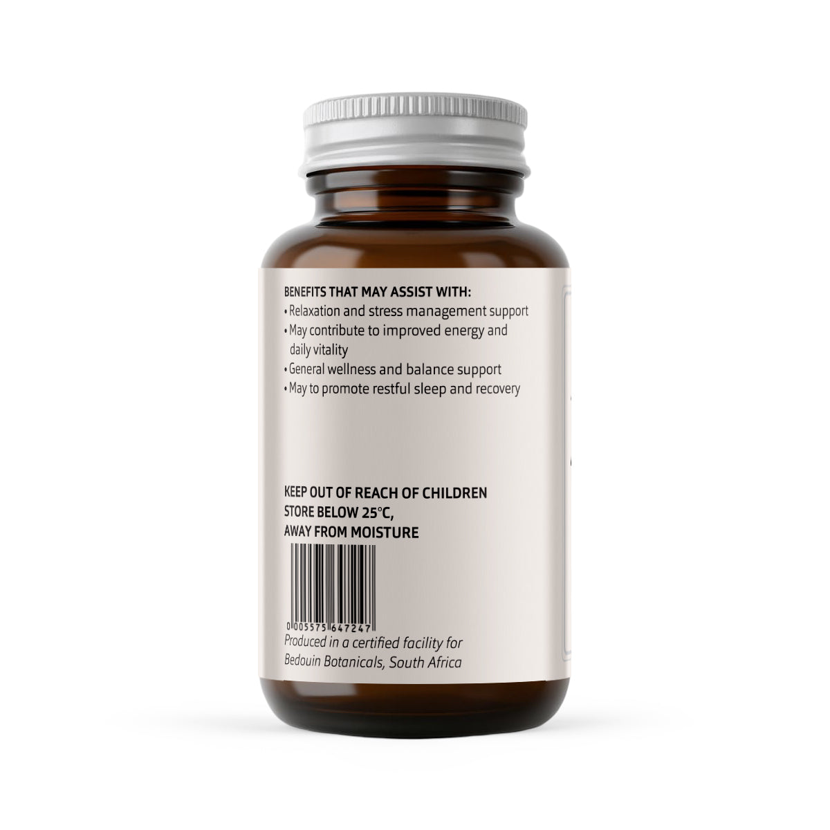 Bedouin Botanicals Ashwagandha Extract – 500mg Vegetable Capsules