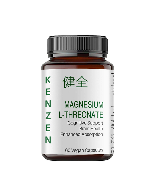 Kenzen Magnesium L-Threonate – 500mg Vegan Capsules