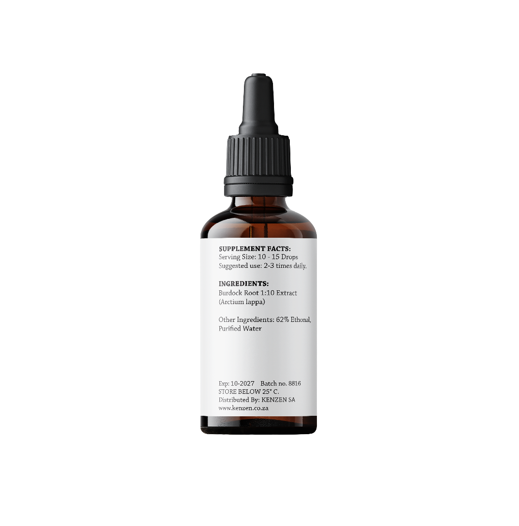 Bedouin Botanicals Burdock Root Tincture – 1:10 Alcohol-Based Extract
