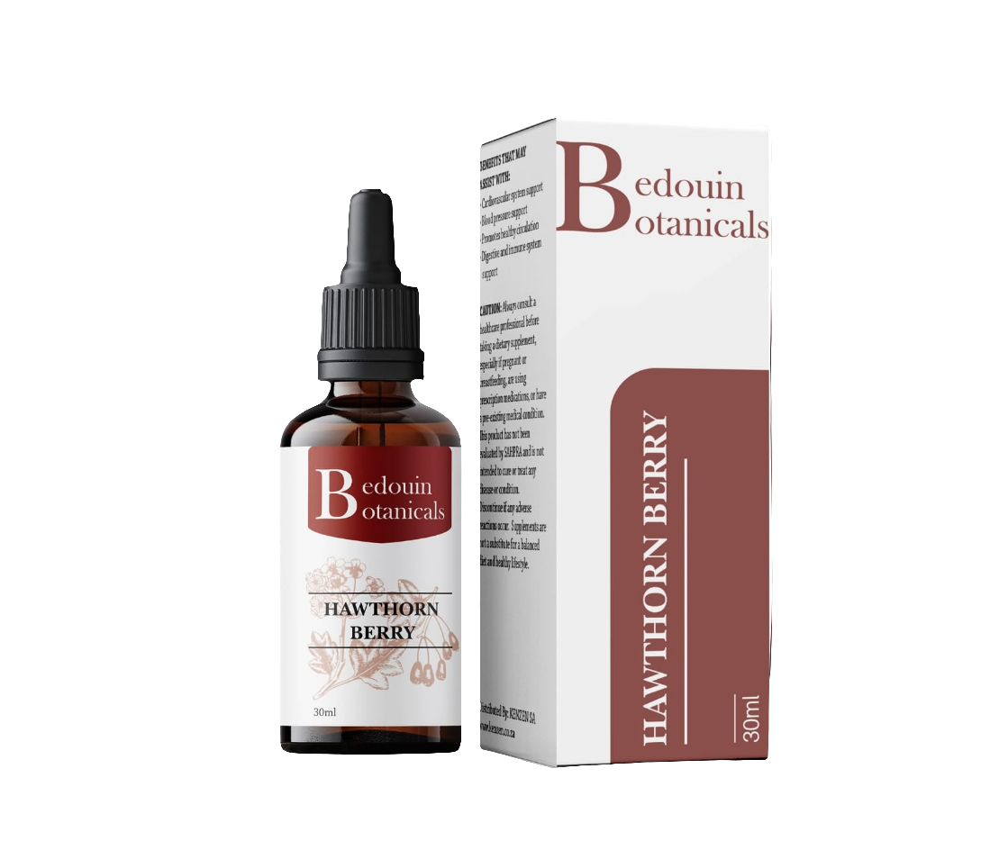 Bedouin Botanicals Hawthorn Berry Tincture – 1:10 Alcohol-Based Extract