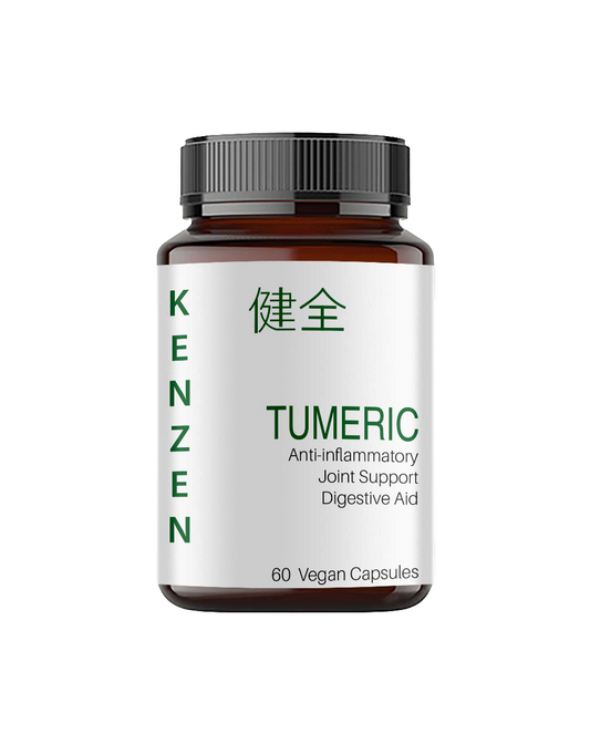 Kenzen Turmeric (95% Curcuma Extract) + Black Pepper Extract – 500mg Vegan Capsules